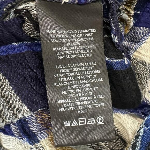 Free People FP One Bordeaux Plaid Maxi Skirt Size Large Bohemian Grunge Punk - Picture 13 of 16